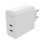 Ładowarka i akumulator Mophie Gan Charger Dual ładowarka sieciowa 2xUSB-C 67W (biała)